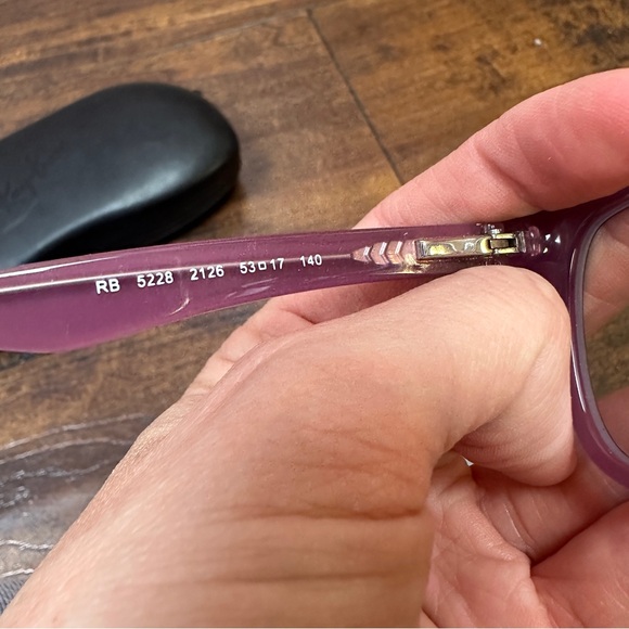 Ray-Ban Prescription Frames in color Polished Brown On Pink Model RX5228 - Picture 4 of 8